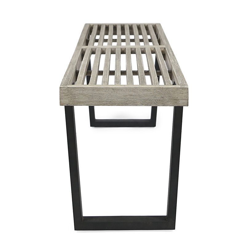 Banc d'extérieur - Sièges de jardin durables en métal et en bois massif pour patio ou terrasse | Idée de cadeau