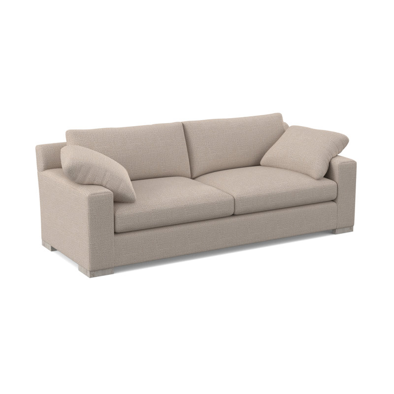 Morgan Sofa, Bisque, White Caps Fog Viscose