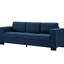 Accoudoir carré 93,7 po bleu avec porte-gobelet et rangement sous le siège pour une assise confortable et respirante-916607786