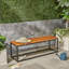 BANC EN BOIS ET MÉTAL JECO INDUSTRIAL