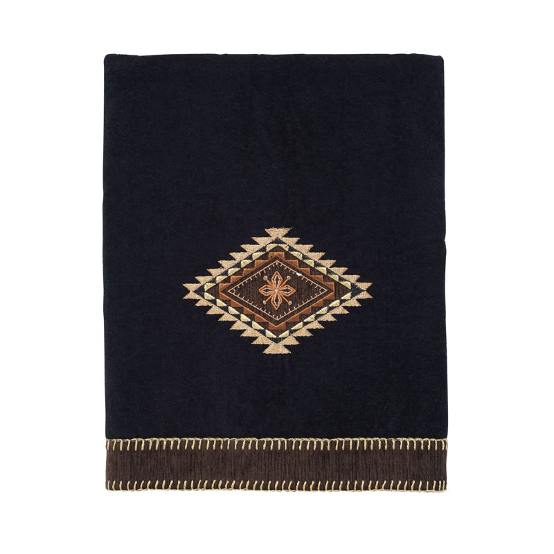 Joise 100% Cotton Towel, 3 Piece Towel Set, Black