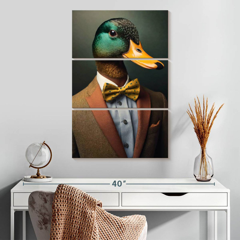 Brampt A Duck Portrait, 32" H x 20" W