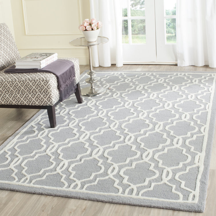 Spurgeon Geometric Wool Hand Woven Area Rug
