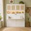 Lit escamotable Murphy avec armoire supérieure, lit pliable peu encombrant avec DEL intégrée, USB-501117060