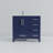 Bath Vanity with Left Offset White Quartz Top and Faucet Set-1902190977