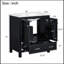 Meuble-lavabo noir 30 po avec lavabo simple, meuble sous-comptoir et armoire de rangement pour salle de bain
