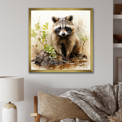 «Raccoon s playful explorer II», art sur toile