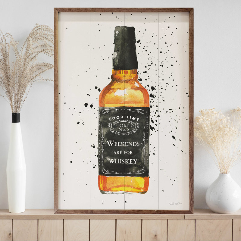 «Weekends Are For Whiskey» par Mercedes Lopez Charro, H 8 po x l 5 po