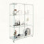 Vitrine en verre blanc avec lumières DEL