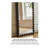 French-Style Vintage Oak Bead-String Frame Rectangular Full-Length Mirror