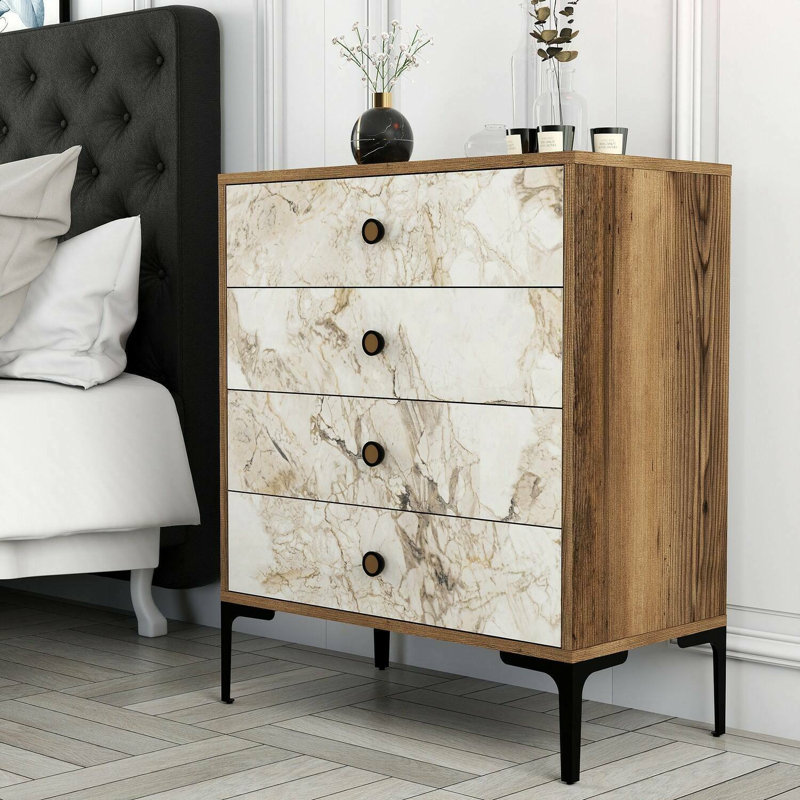76 cm W Chest of 3 Drawers