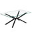39.37" Rectangular Dining TableTempered Glass Coffee Table,Stylish Design With Metal Legs-189386035