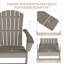 Chaise Adirondack pour l'extérieur Hdpe (ensemble de 6)-2075308662