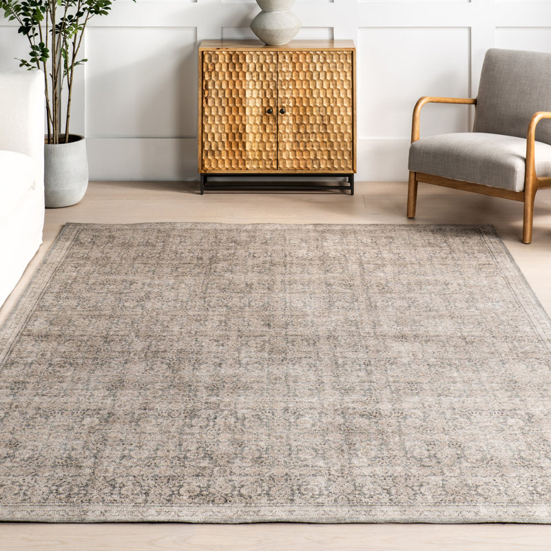Tapis en mélange de jute de polyester Jeccica, Rectangle 10 pi x 13 pi