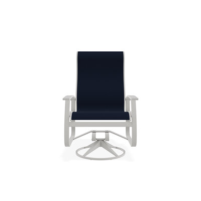 Chaise berçante pivotante en aluminium Belle Isle