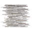 Carrelage mural de cuisine et de salle de bain linéaire en aluminium à bords droits 12 po x 12 po City Lights-36910329
