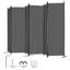 Room Divider 6 Panel Fabric Room Privacy Screen for Office Bedroom Beige-507626688