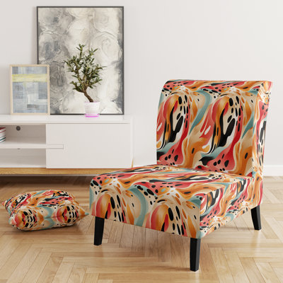 Multicolore Urban Elegance - Fauteuil de chambre rembourré moderne et contemporain