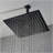 16" Matte Black Bathroom Luxury shower head