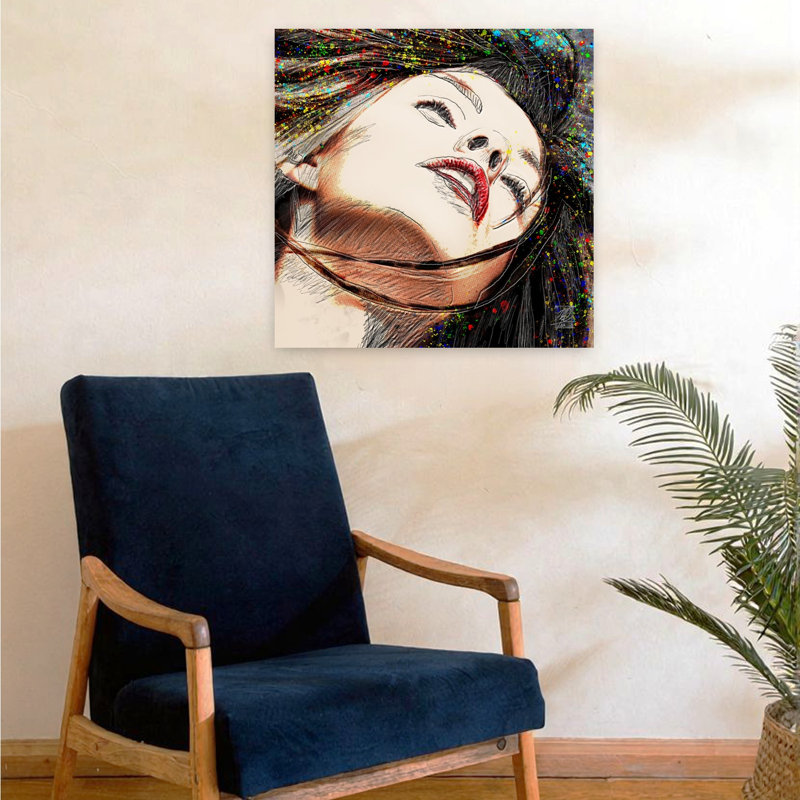 Impression d'art abstrait contemporain abstrait, 24" H x 24" W