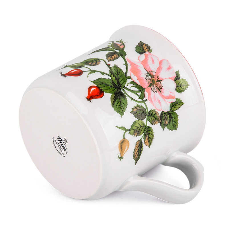 Tasse bohémienne en porcelaine fleurs sauvages
