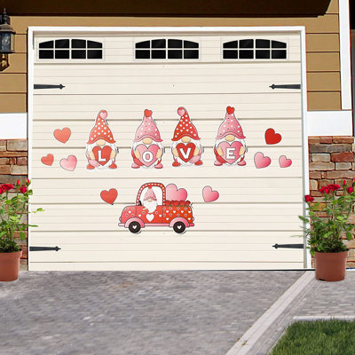 Valentine's Day Garage Magnet Gnomes Door Mural