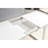 Modern Square Living Room Dining Table With Antique White Top And Metal Legs, 72.46" W X 31.5" D 29.5" H, Extendable For Space Enhancement Finish, Top, Design More