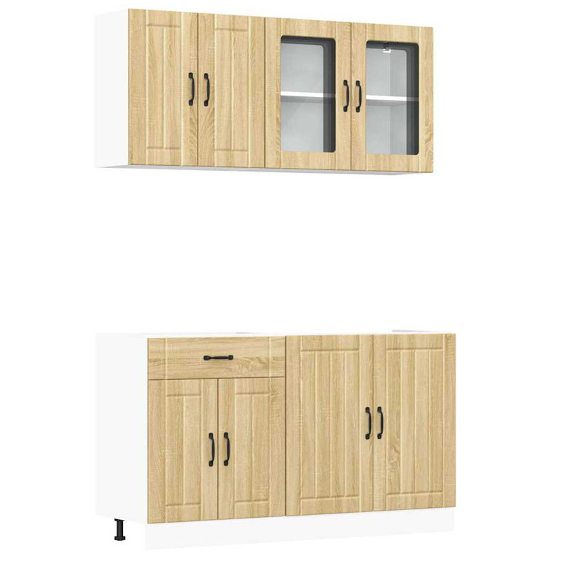 Lucca Kitchen Cabinet Set Lucca, Sonoma Oak