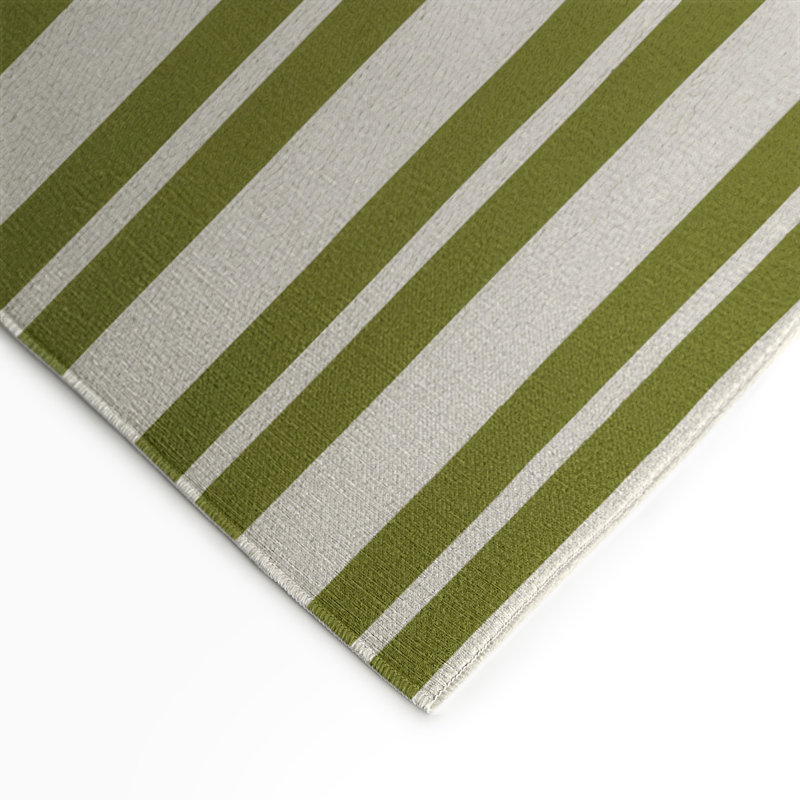 Tapis intérieur / extérieur beige HorizontalStripes, Rectangle 9 pi x 12 pi