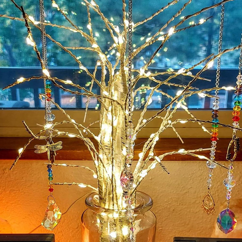 Lighted White Birch Branches With Timer 180 LED Twig Birch ...