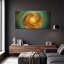 «Parrot Noya 3» par David Manlove, art mural en métal doré, 48 po x 24 po-133532716