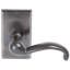 Teton Wave/Drop Passage (Hall & Closet) Door Lever with Rectangle Rosette-2118317636-2118317639