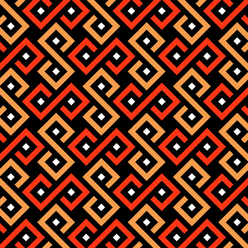 Sunburg African Pattern - Wrapped Canvas Print, 122cm H x 122cm W x 3.8cm D
