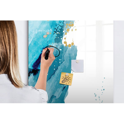 Magnetic Glass Photo Memo Board