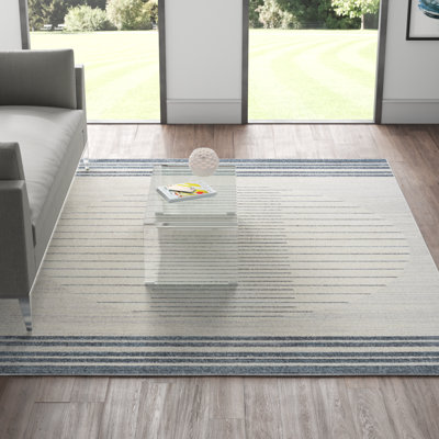 Tapis bleu marine / blanc Atouch