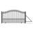 Prague Metal Sliding Gate with Pedestrian Gate-59339118