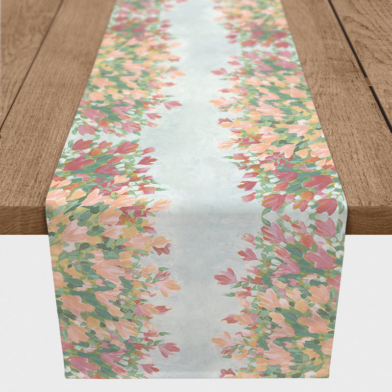 Chemin de table floral Sanem, 90 po x 16 po