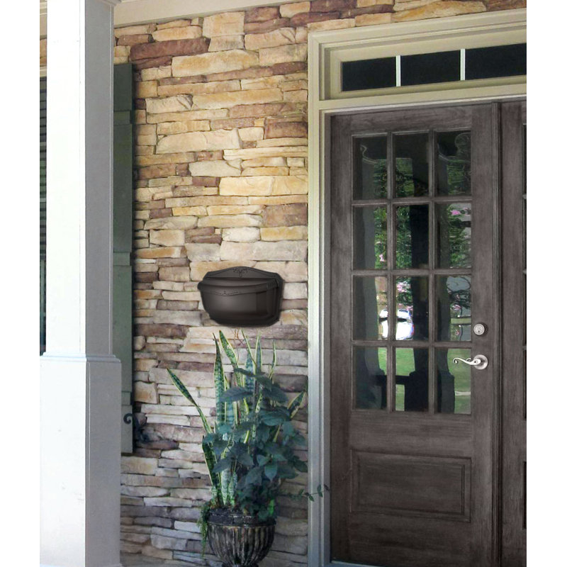 Villa Wall Mounted Mailbox, Rubbed Bronze