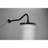 Stainless Steel Shower Arm In Matte Black, Beautiful Appearance, Easy To Clean And Install, Secure Showerhead Connection Black Arm, Clean, Securely Connects For Perfect-118768051