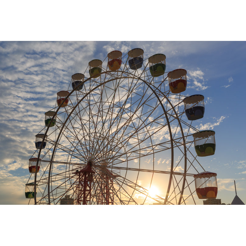 Ferris wheel, Australia 1 Piece Wrapped Canvas Wall Art, 20cm H x 30cm W