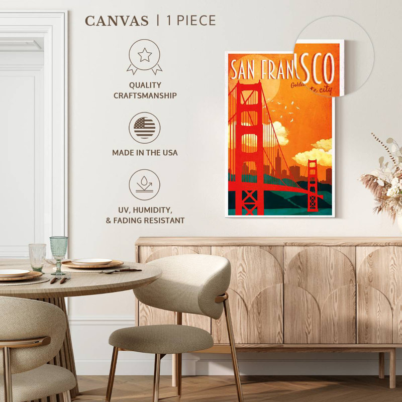 Golden Gate San Francisco, 12" H x 8" W