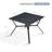 Four Person Patio Table Square Metal Outdoor Dining Table , 35.6'' in. W 35.6'' in. D-894344963