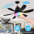 E26 Socket Fan Light Bulb With Rgb, Bluetooth Speaker & Remote ,quiet, Easy To Install, Color Changing-330603692