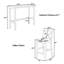 Ensemble de coin-repas 48 po avec 2 chaises pour petits espaces 48 po-1905541126