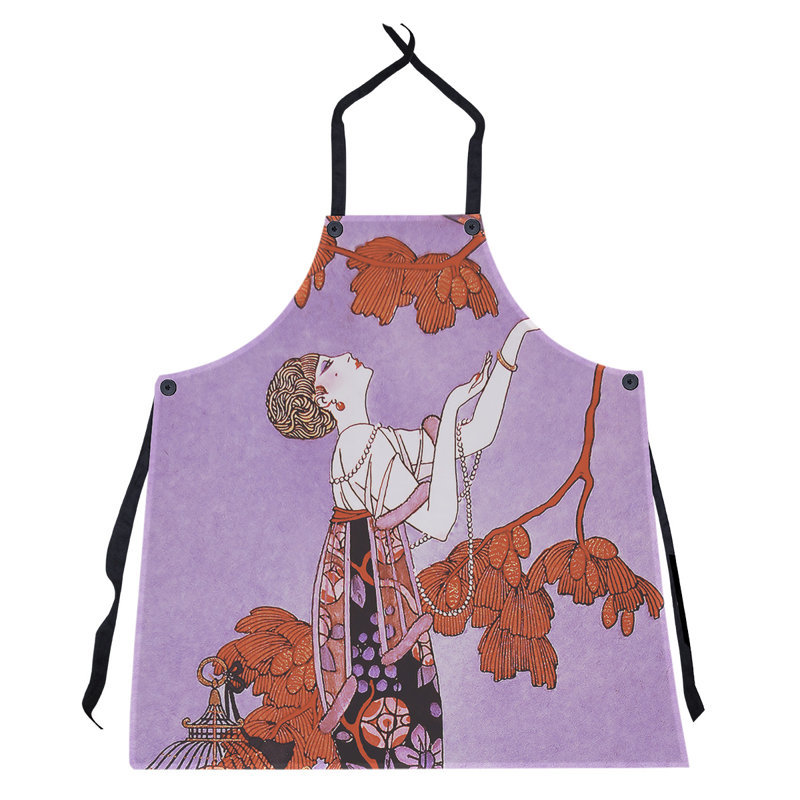 Tablier George Barbier, Rouge / Mauve