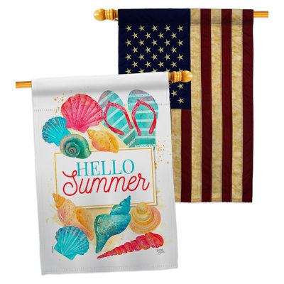 Double Sided 40'' H x 28'' W Polyester House Flag