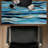 Blue sweep - 15.75"x31.50" Desk mat