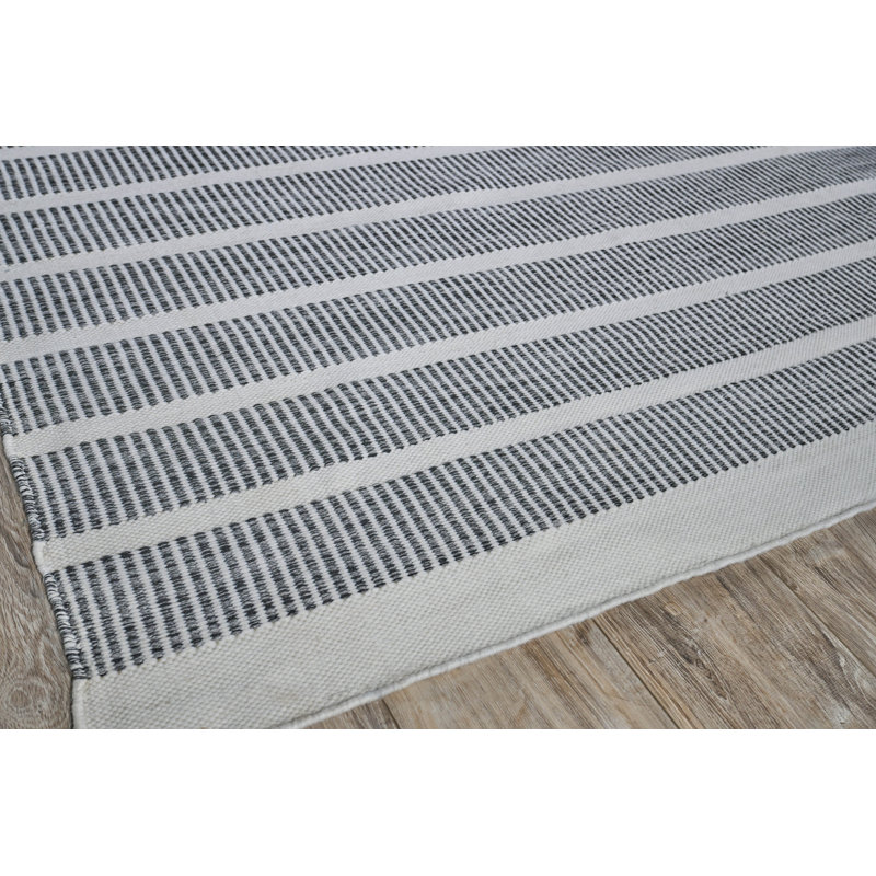 Boca Geometric Area Rug in Ivory, Rectangle 9' x 12'