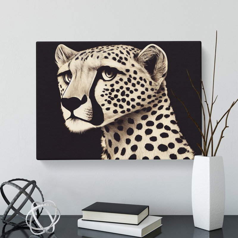 Delicious Cheetah - Wrapped Canvas Print, 50cm H x 76cm W x 3cm D