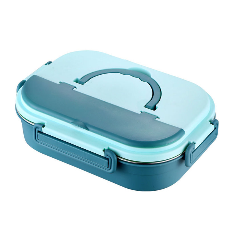 Boîte à bento 4 compartiments, Bleu